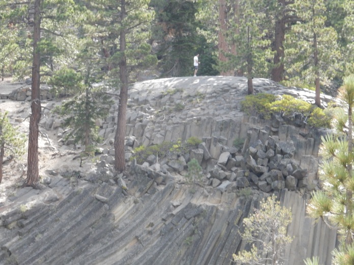 Devil's Postpile, as seen from the JMT.